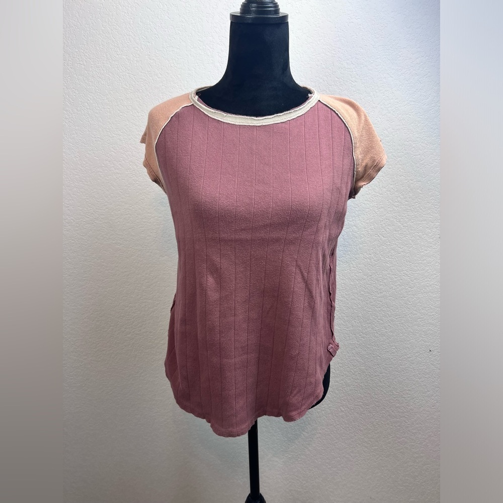 We The Free Colorblock Short Sleeve T-shirt Size XS